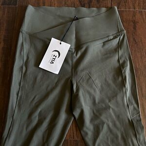 ZYIA Active Olive High-Waist Leggings